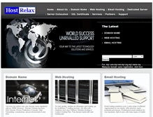Tablet Screenshot of hostrelax.com